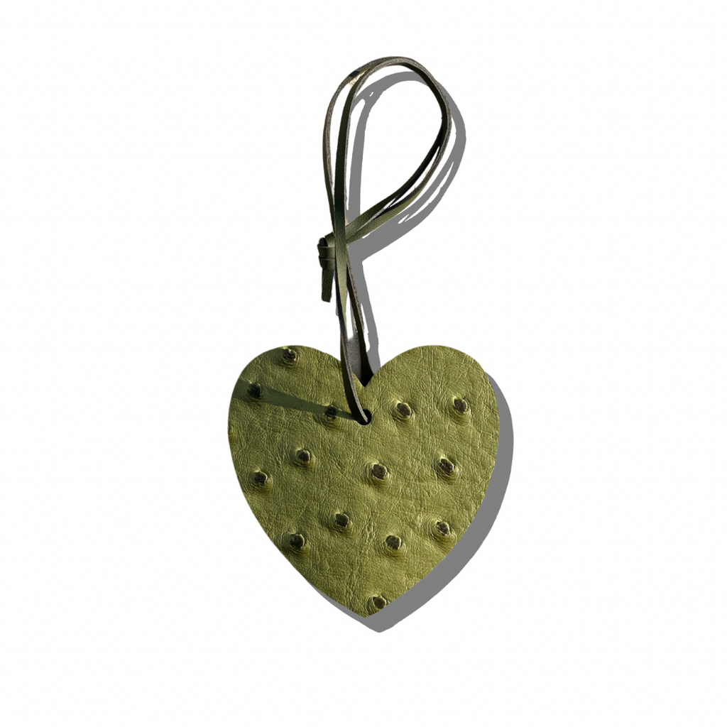 Ostrich Heart Charm