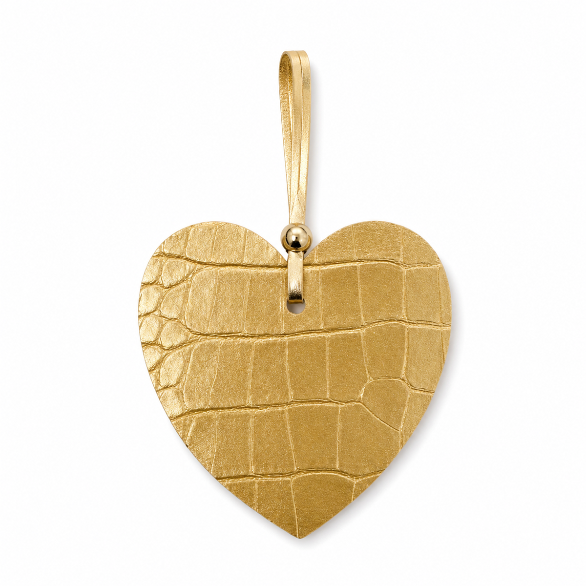 Croco Heart Charm