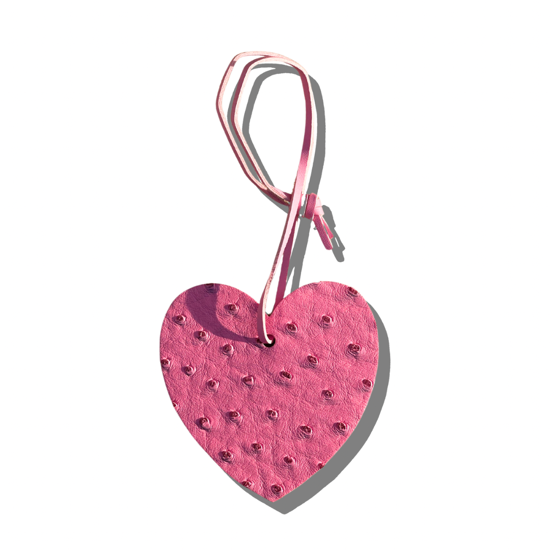 Ostrich Heart Charm
