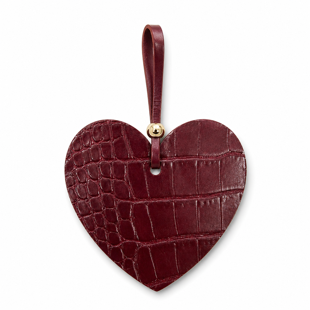 Croco Heart Charm