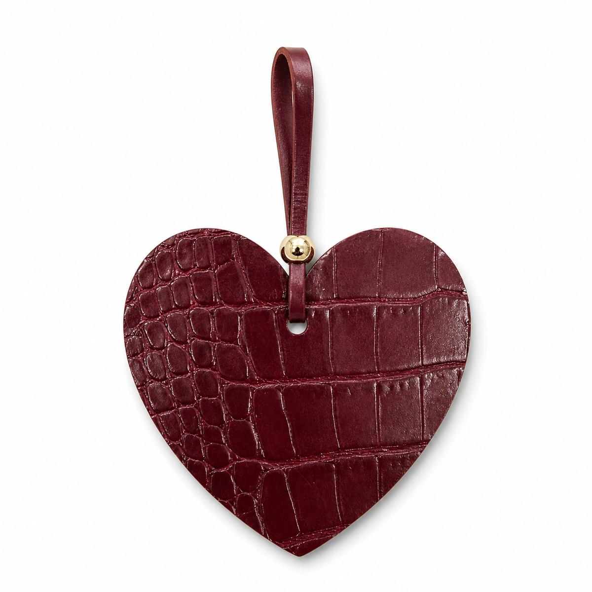 Croco Heart Charm