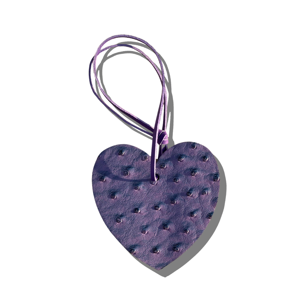 Ostrich Heart Charm