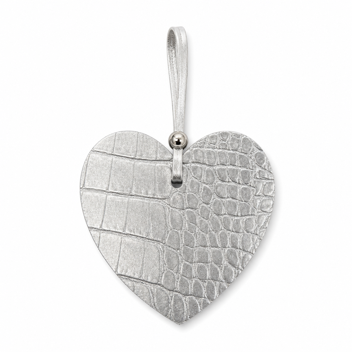 Croco Heart Charm