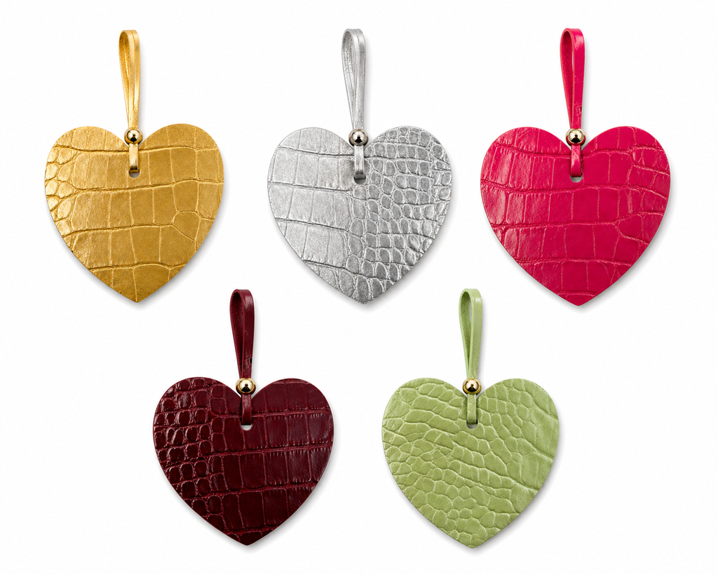 Croco Heart Charm