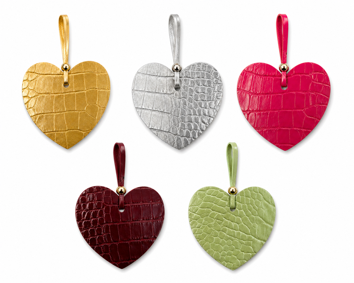 Croco Heart Charm